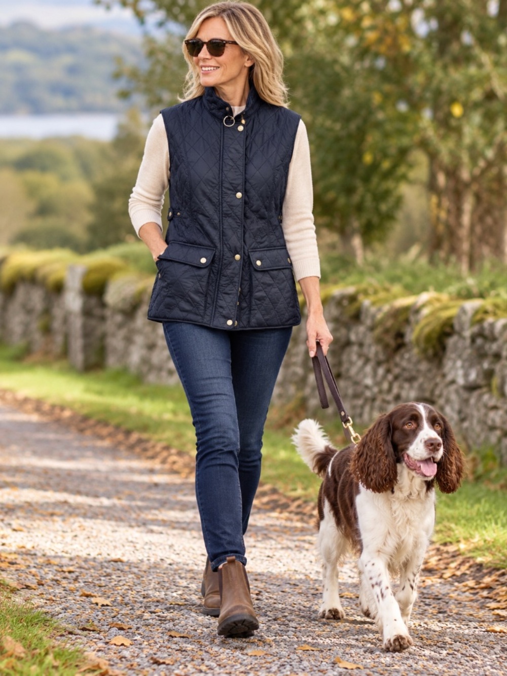 Women's Babour Wray Gilet Slim Fit Utility Quilted Vest size 10